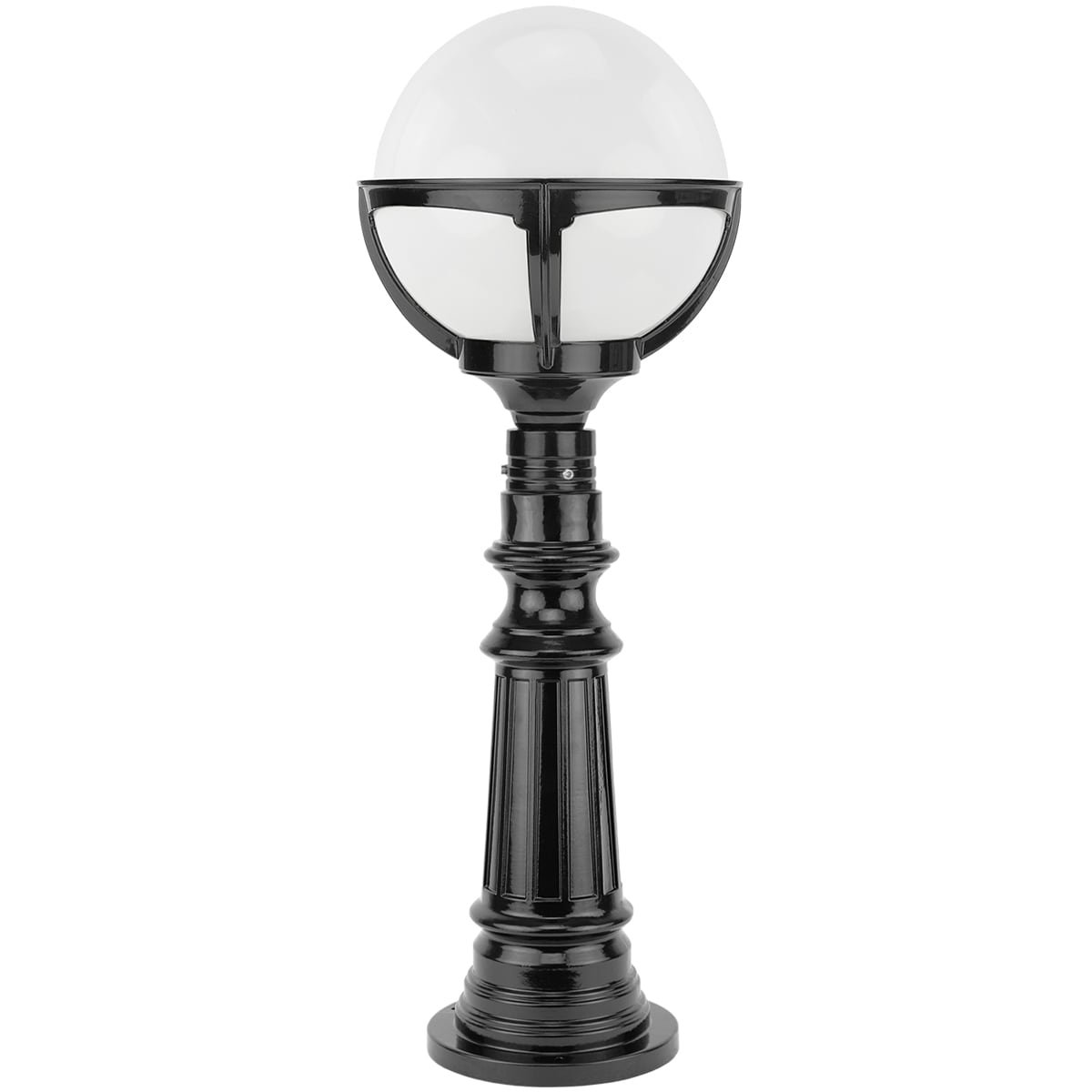 Garden lamp Warffum opal sphere - 75 cm